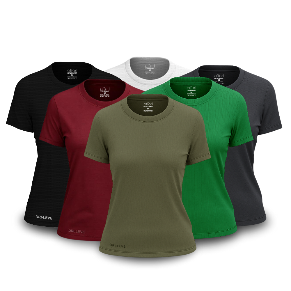 6-teiliges Damen T-Shirt Set - Anti-Schweiß - KONIGFIT