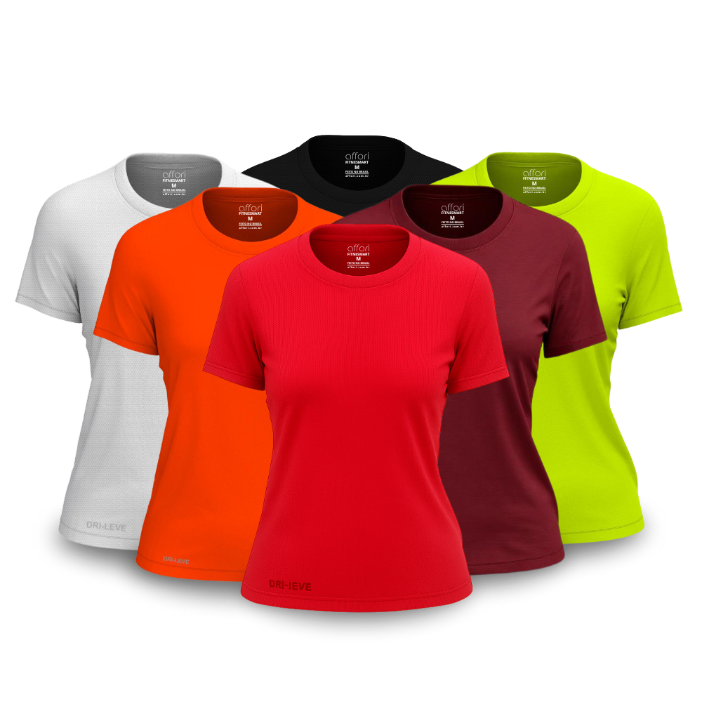 6-teiliges Damen T-Shirt Set - Anti-Schweiß - KONIGFIT