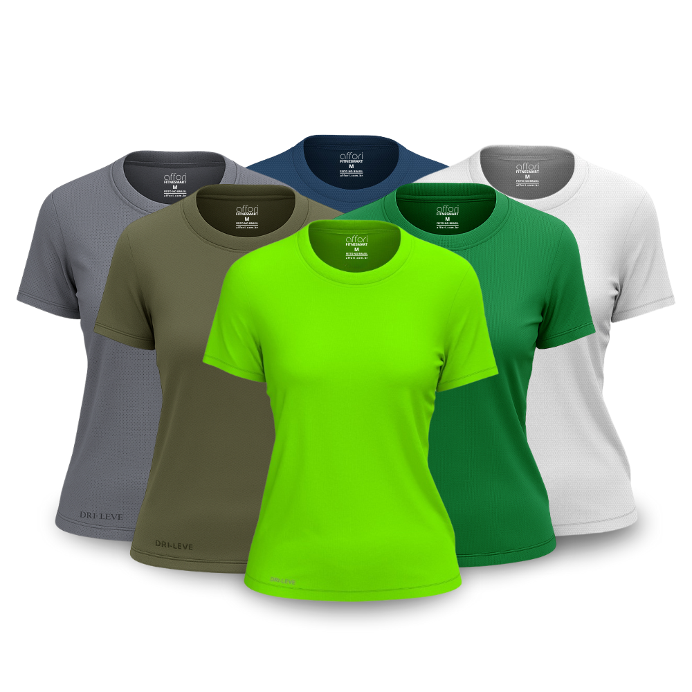 6-teiliges Damen T-Shirt Set - Anti-Schweiß - KONIGFIT