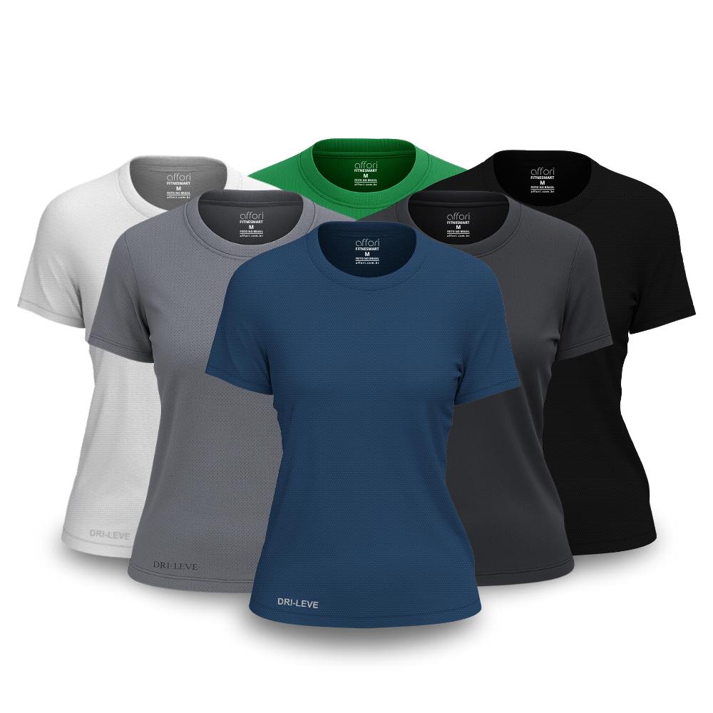 6-teiliges Damen T-Shirt Set - Anti-Schweiß - KONIGFIT