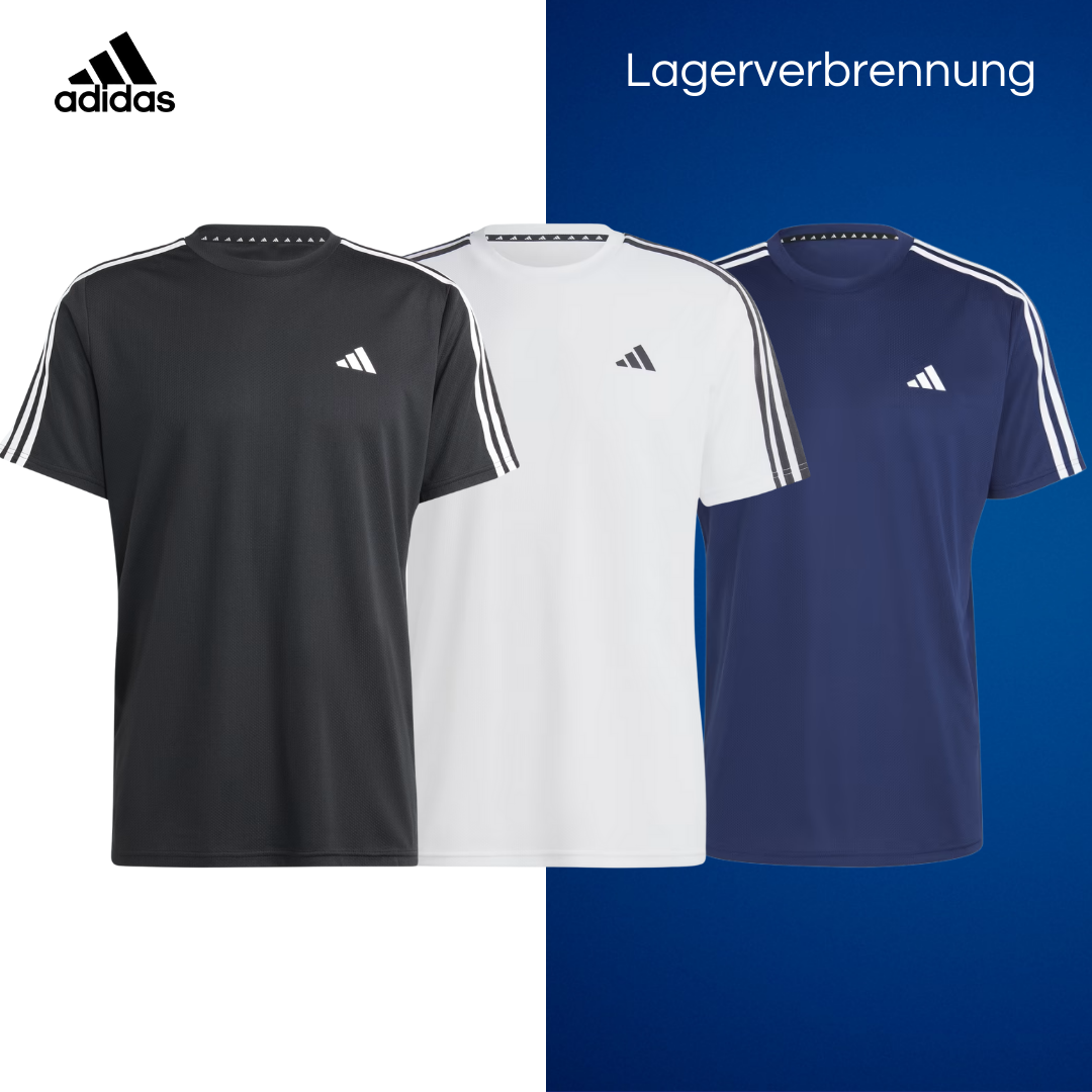 Adidas Essentials 3-Streifen-Trainingsshirt (Holen Sie sich 3 zum Preis von 1)
