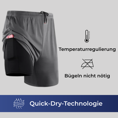 2-in-1-Kompressionsshorts-Set - KONIGFIT