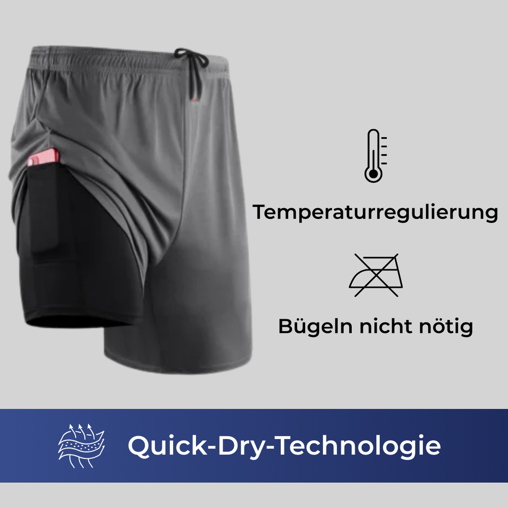 2-in-1-Kompressionsshorts-Set - KONIGFIT