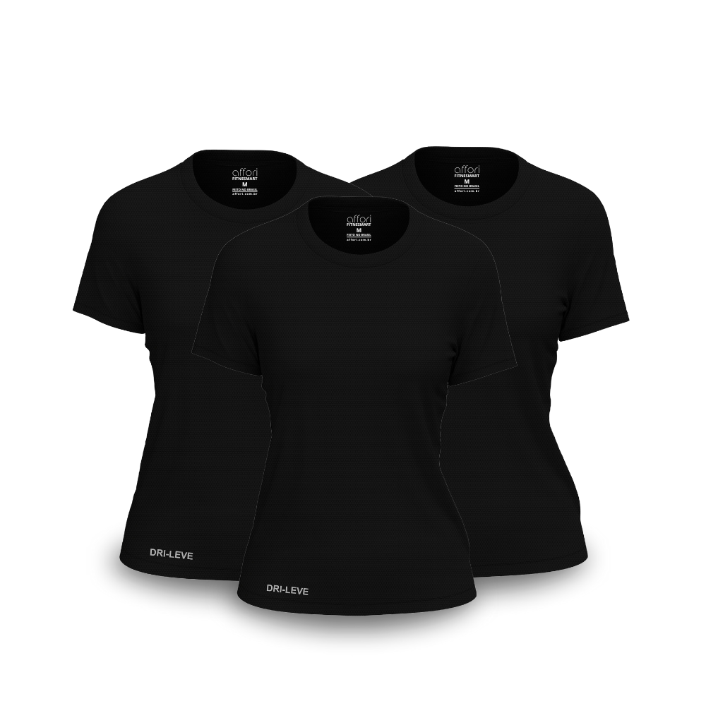 Kit 3 FitneSmart Damen-Technologie-T-Shirts - Anti-Schweiß - KONIGFIT