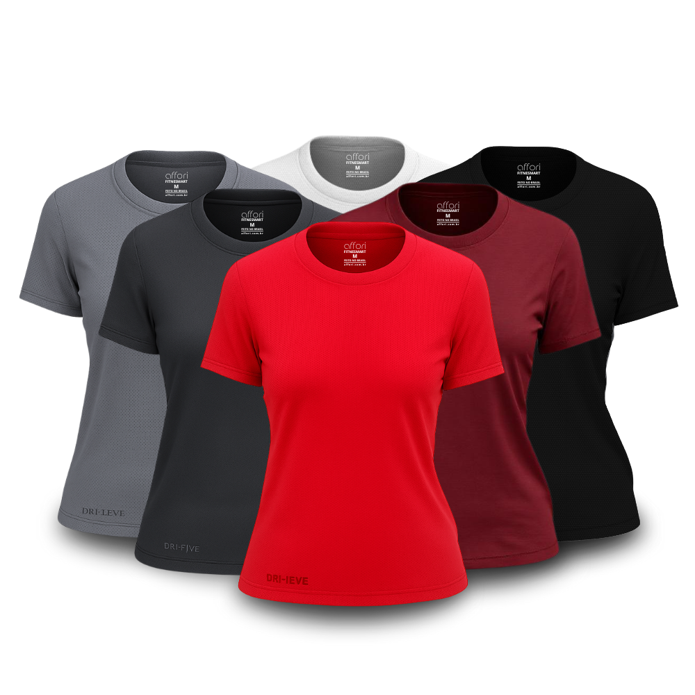 6-teiliges Damen T-Shirt Set - Anti-Schweiß - KONIGFIT